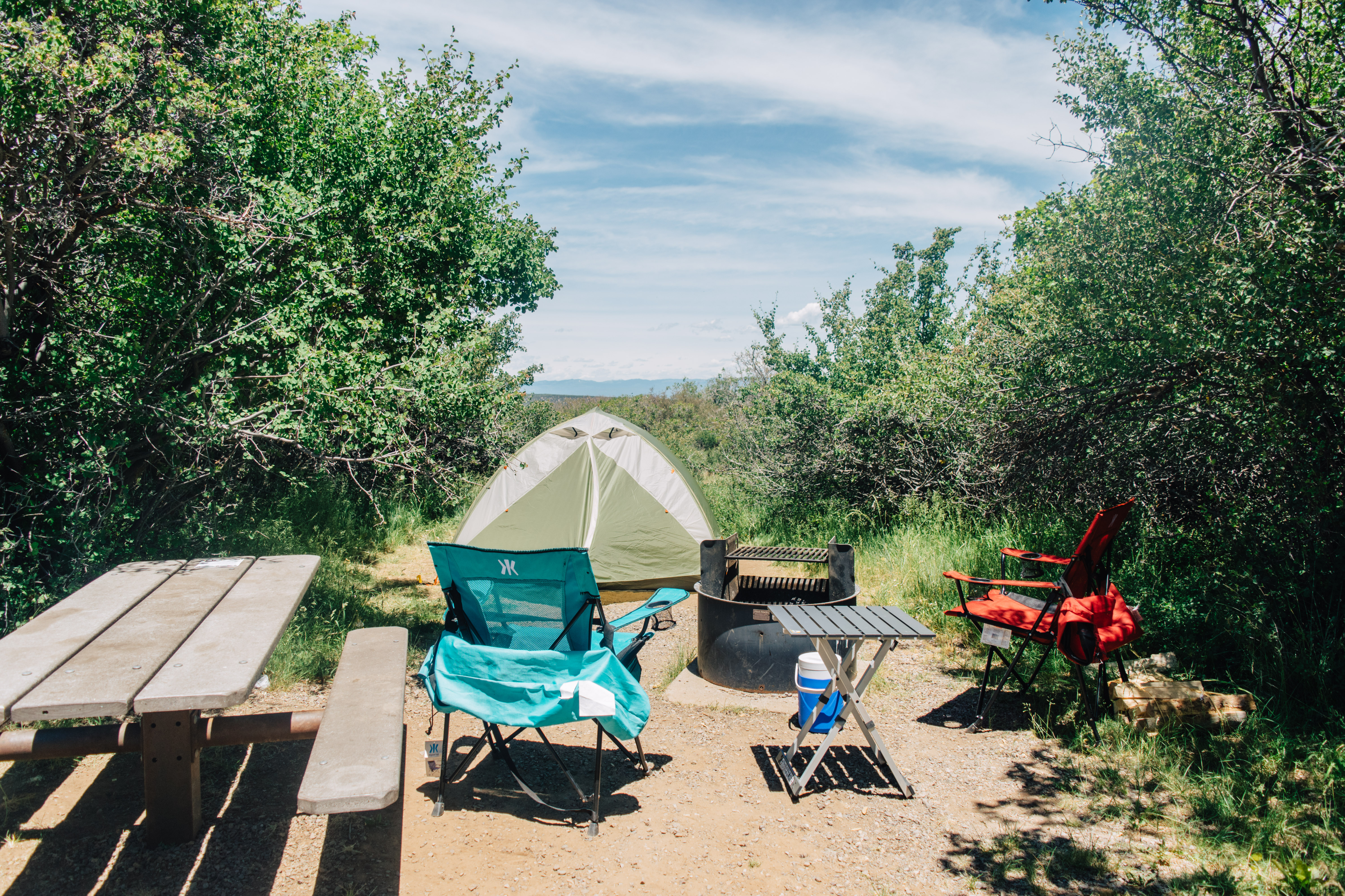 Camp at Black Canyon of the Gunnison's South Rim Campground, Montrose
