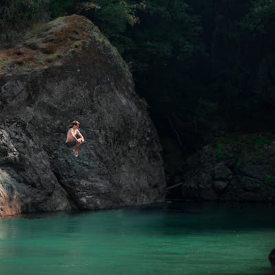 Cliff Jump & Swim on the Elwha River
