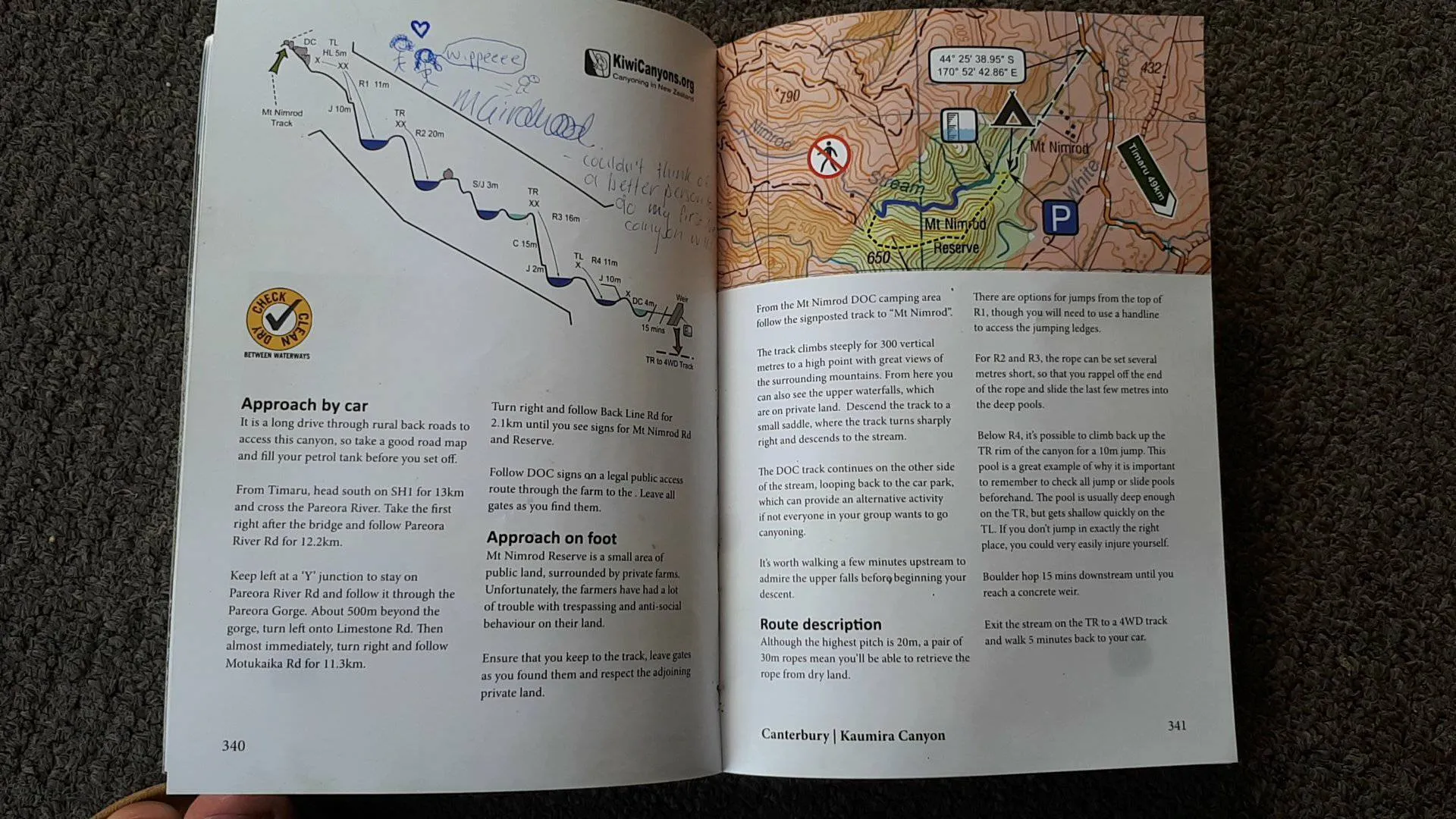 Rappel the Kaumira Canyon