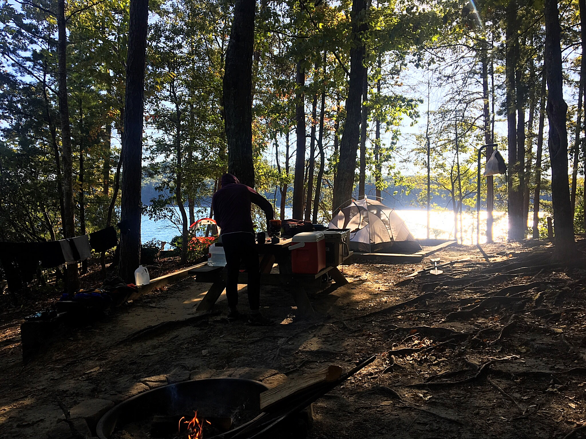 Camp on Lake Jocassee