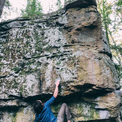 Bouldering at Lilly Boulders 
