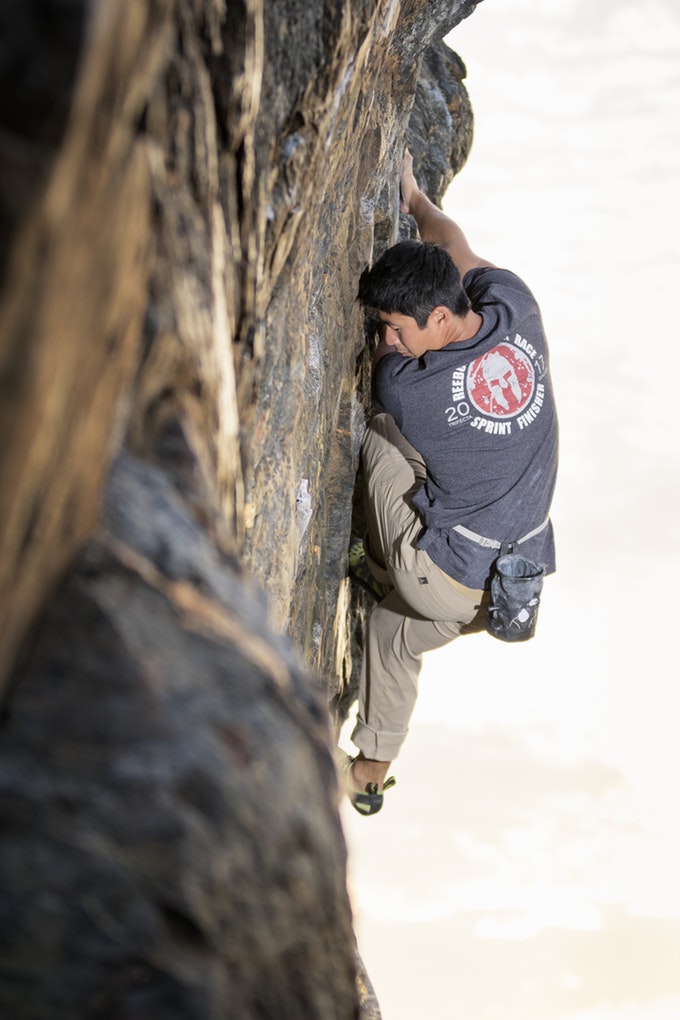 Bouldering at Sunset Boulders