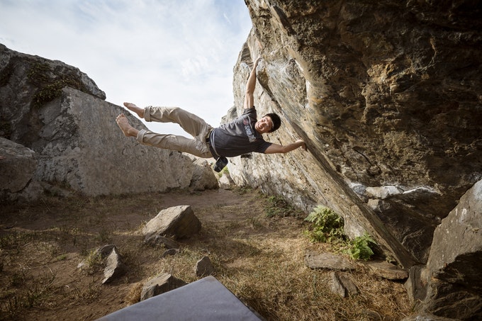 Bouldering at Sunset Boulders
