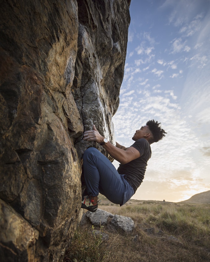 Bouldering at Sunset Boulders