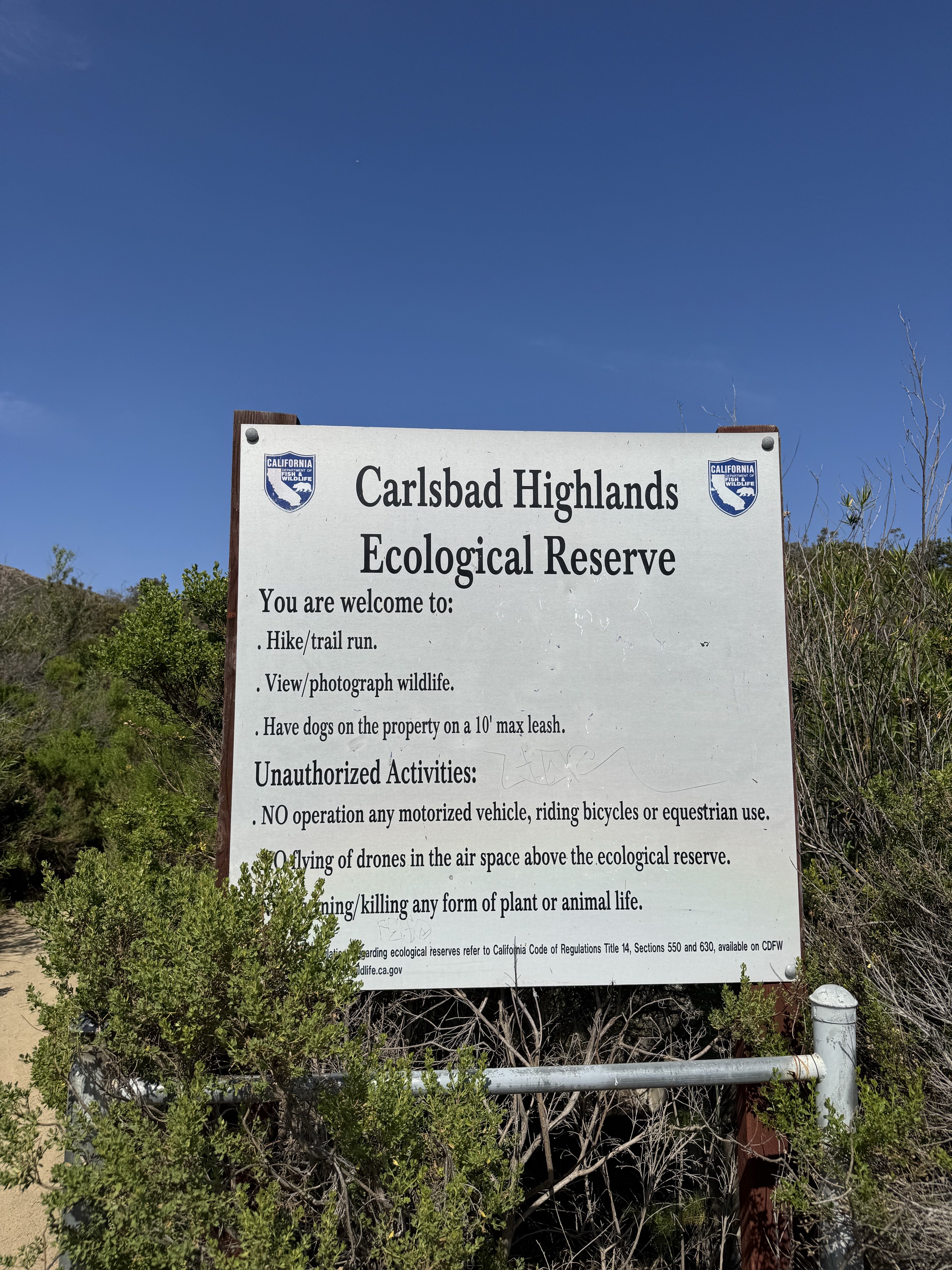 Lake Calavera via Oak Riparian Park