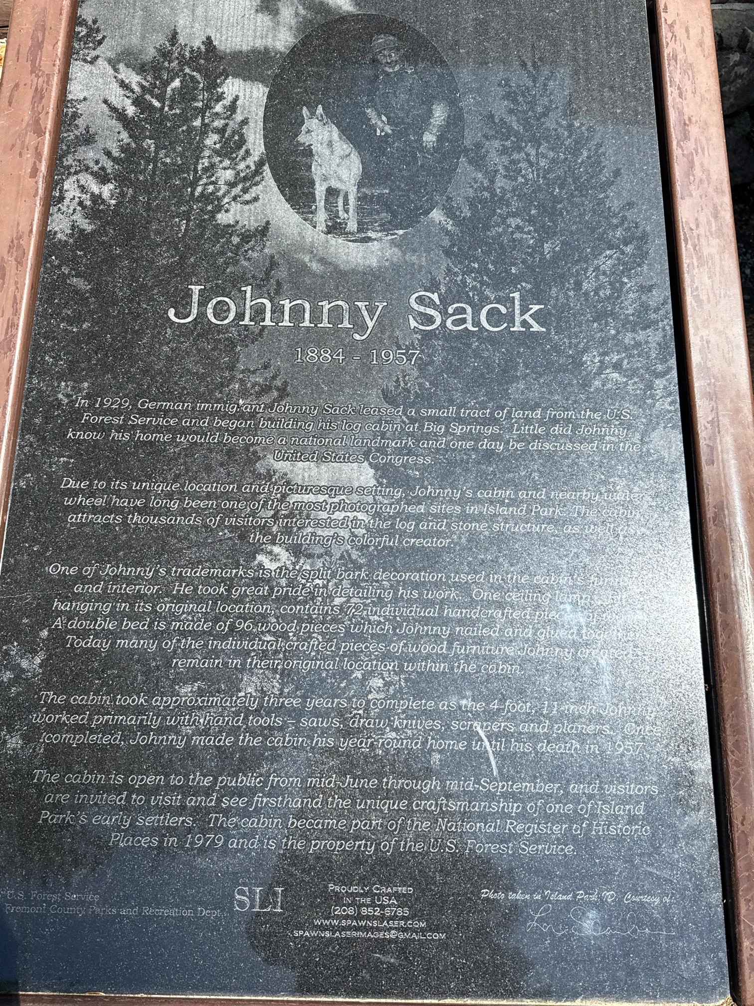 Big Springs and Johnny Sack's Cabin
