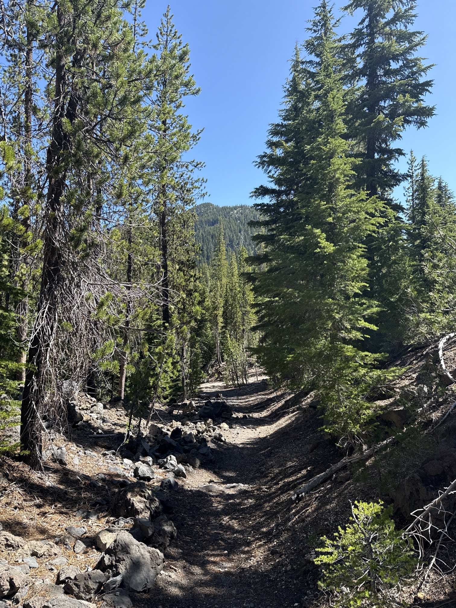 Hike to Moraine Lake Beneath South Sister