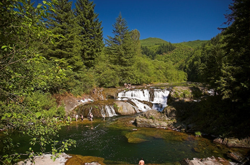 Camp at Dougan Falls, Washougal, Washington