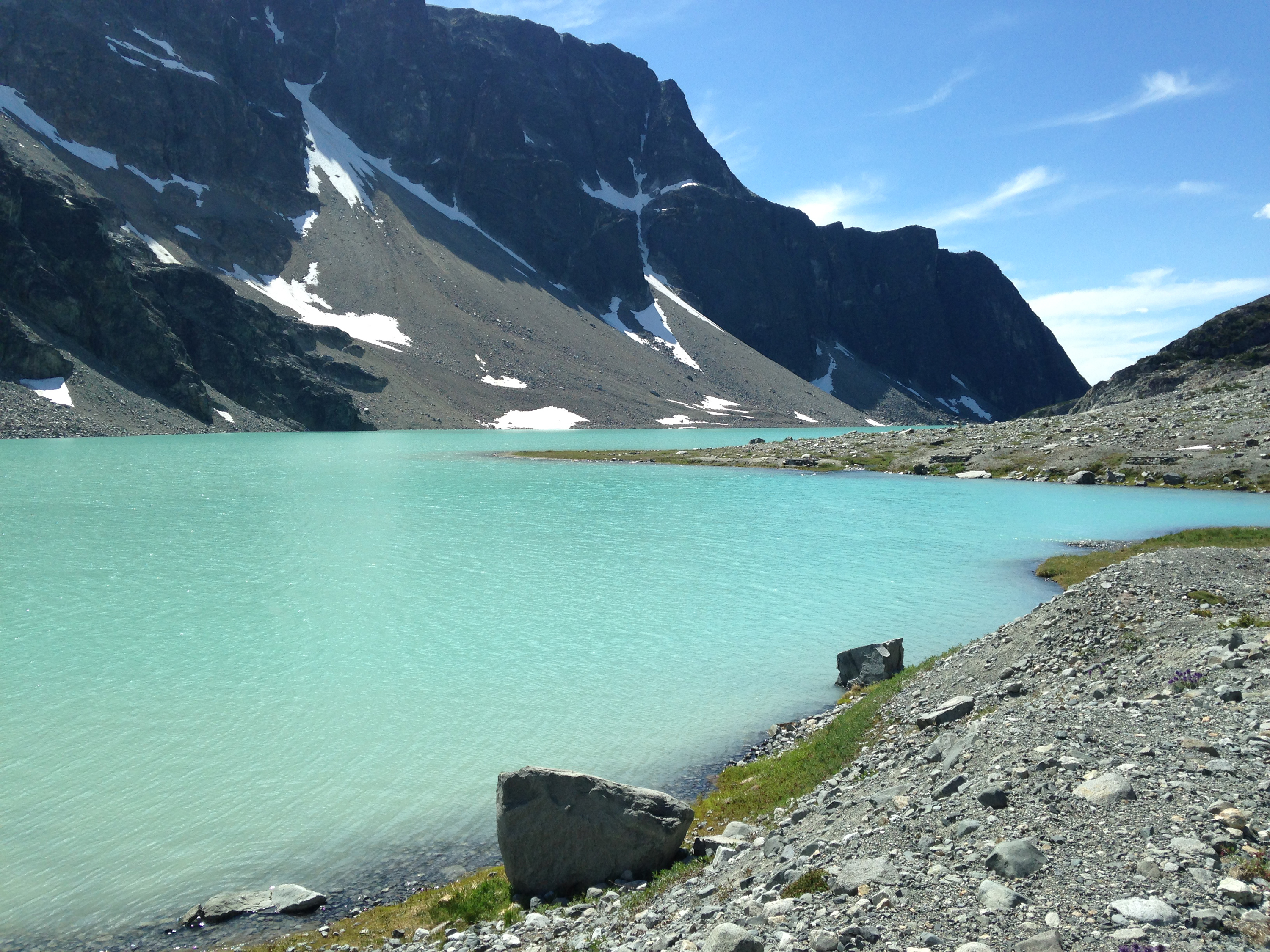 Hiking to Wedgemount Lake