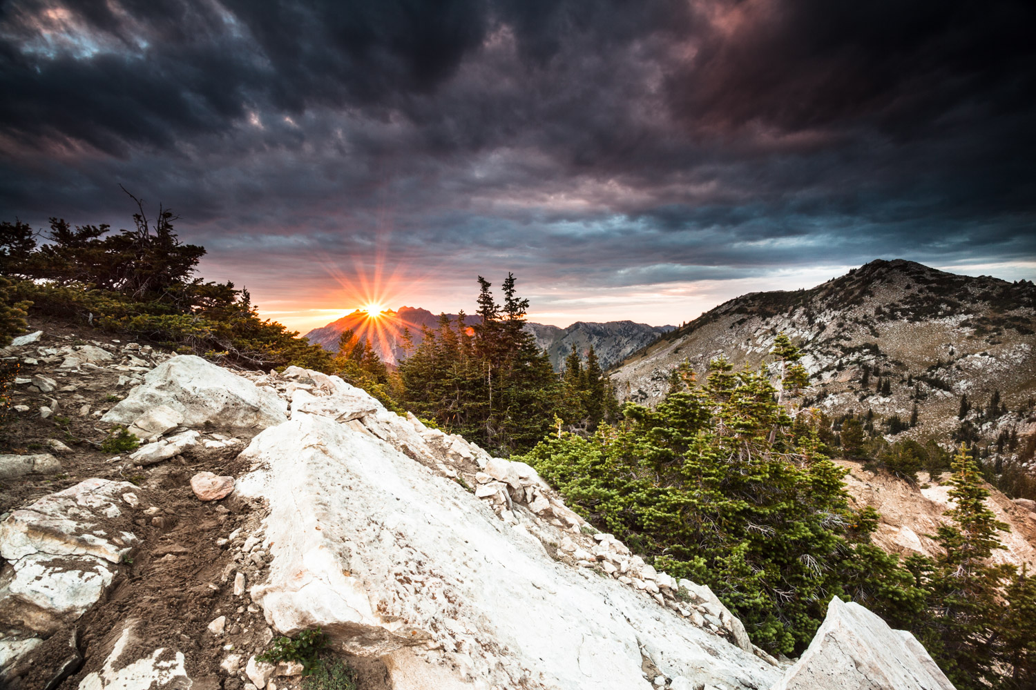 Lake Catherine and Sunset Peak