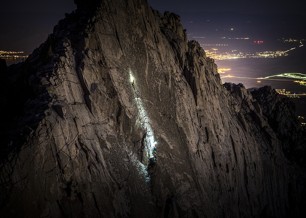 Climbing in the Lone Peak Cirque