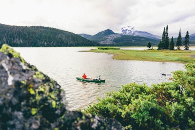 Camp Along the Shore at Sparks Lake, Sparks Lake Boat Ramp