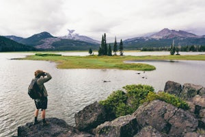 Camp Along the Shore at Sparks Lake