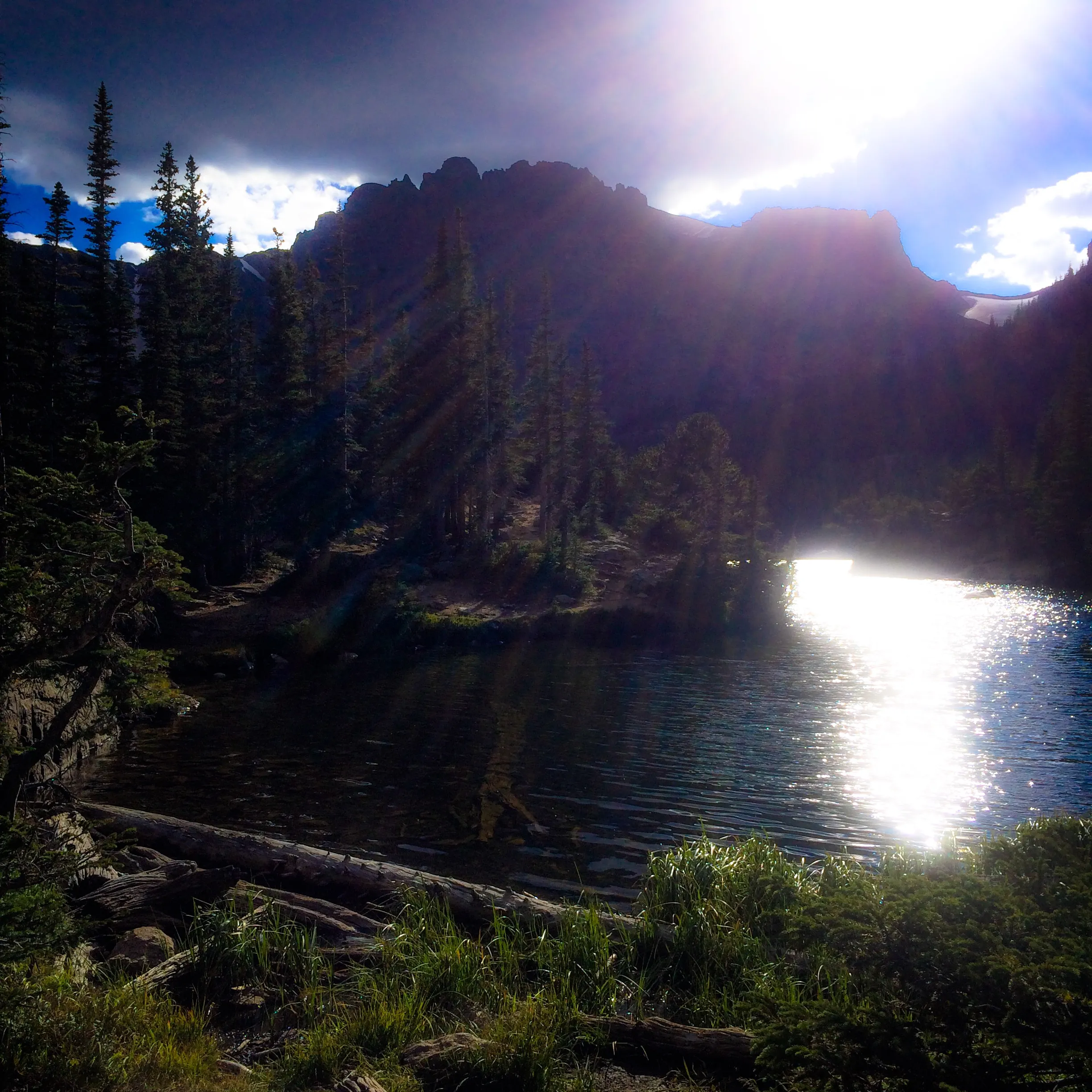 Hike to Scenic Waterfalls and Sky Pond 