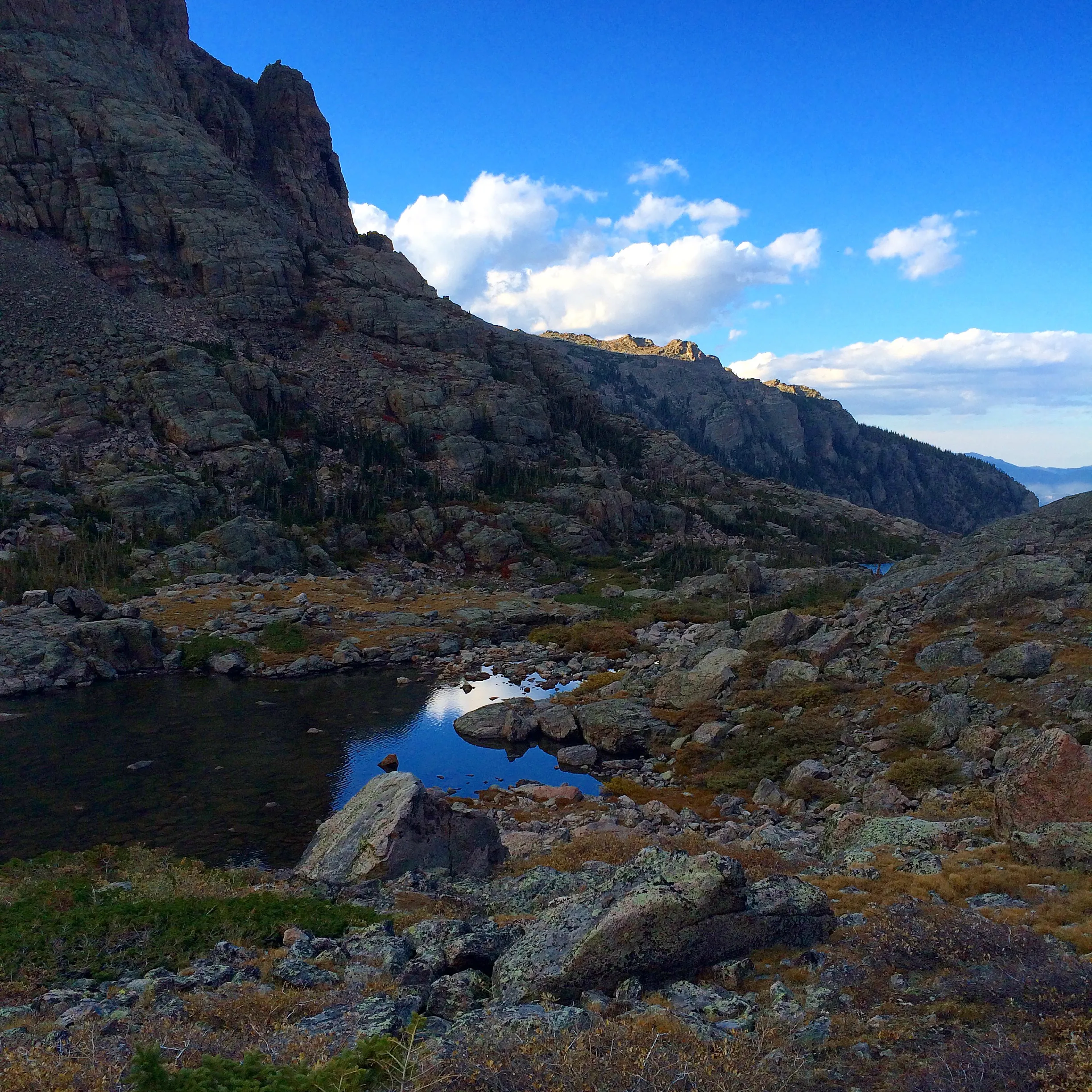Hike to Scenic Waterfalls and Sky Pond 