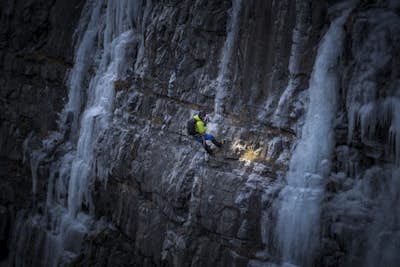 Ice Climbing Provo Canyon