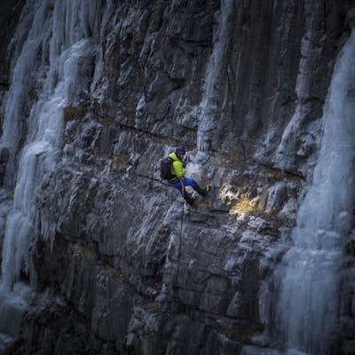 Ice Climbing Provo Canyon
