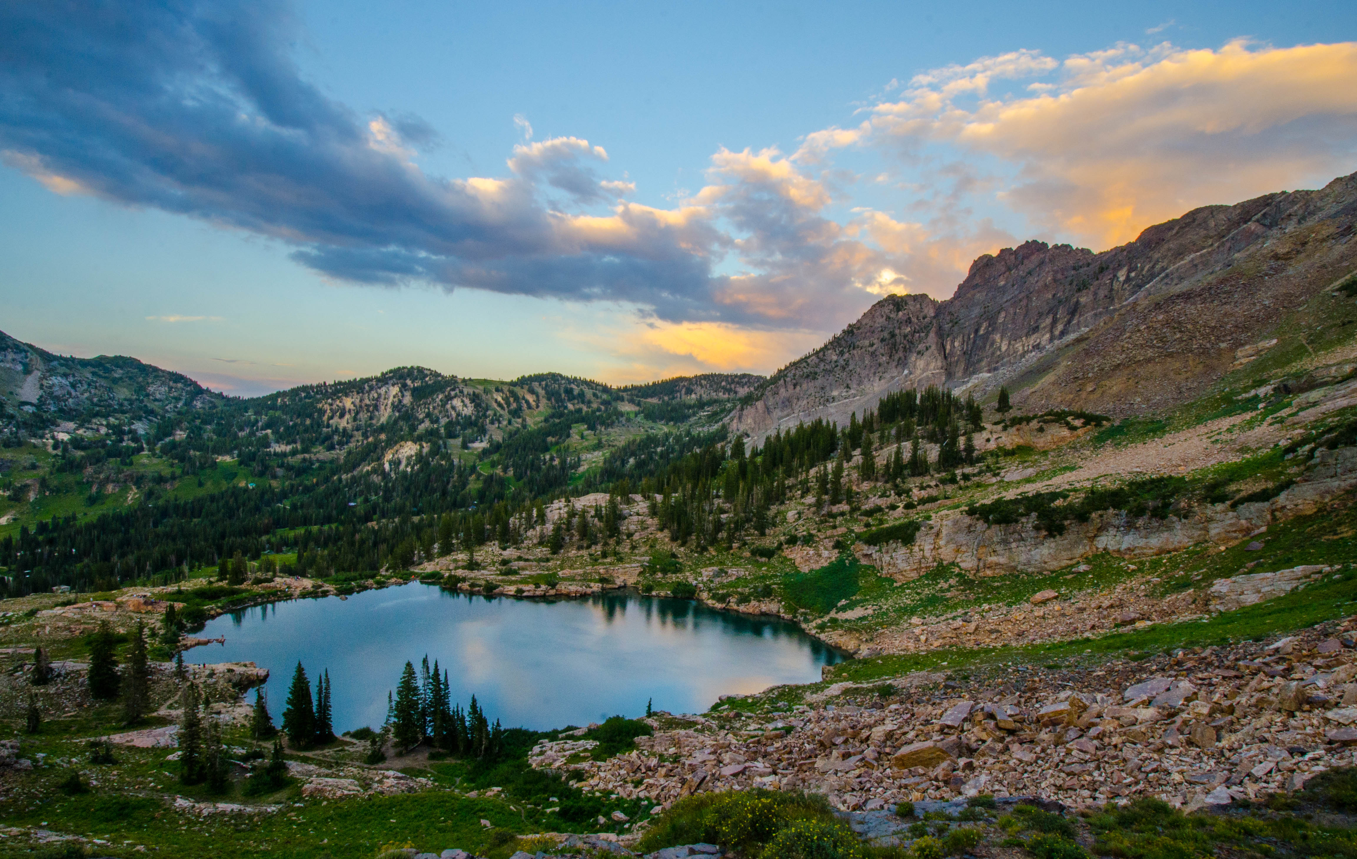 Cecret Lake from Albion Basin