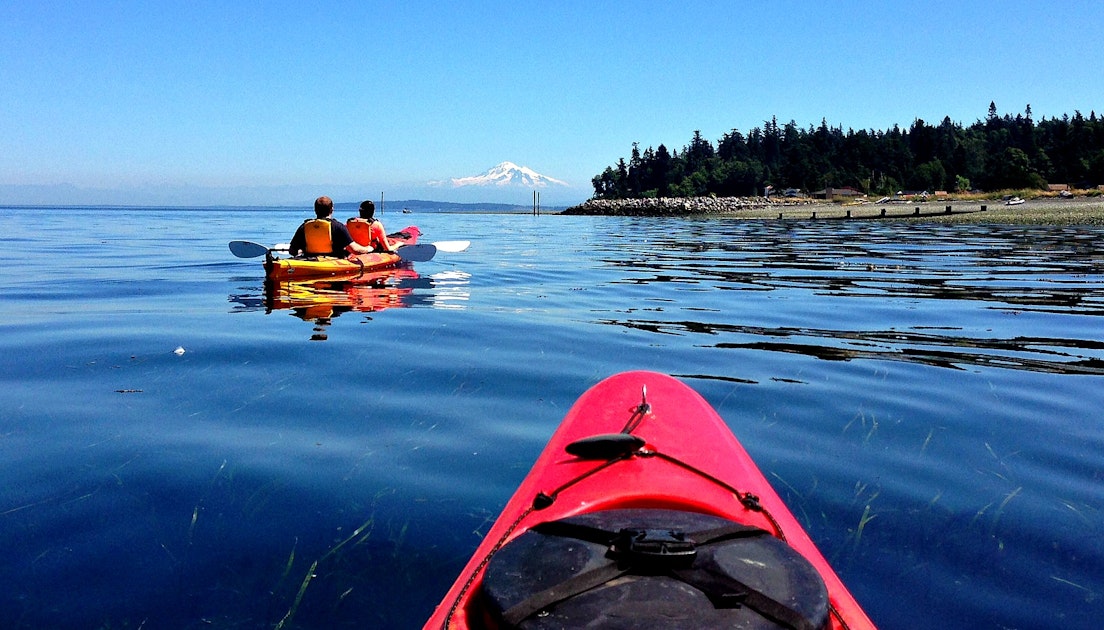 Kayaking at Point Doughty State Park, Eastsound, Washington