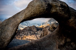 Camp in the Alabama Hills