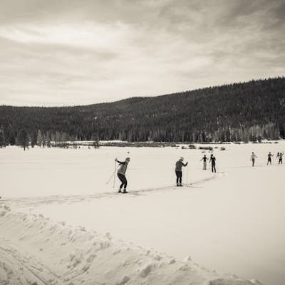 Camping and Skiing at Lily Lake 
