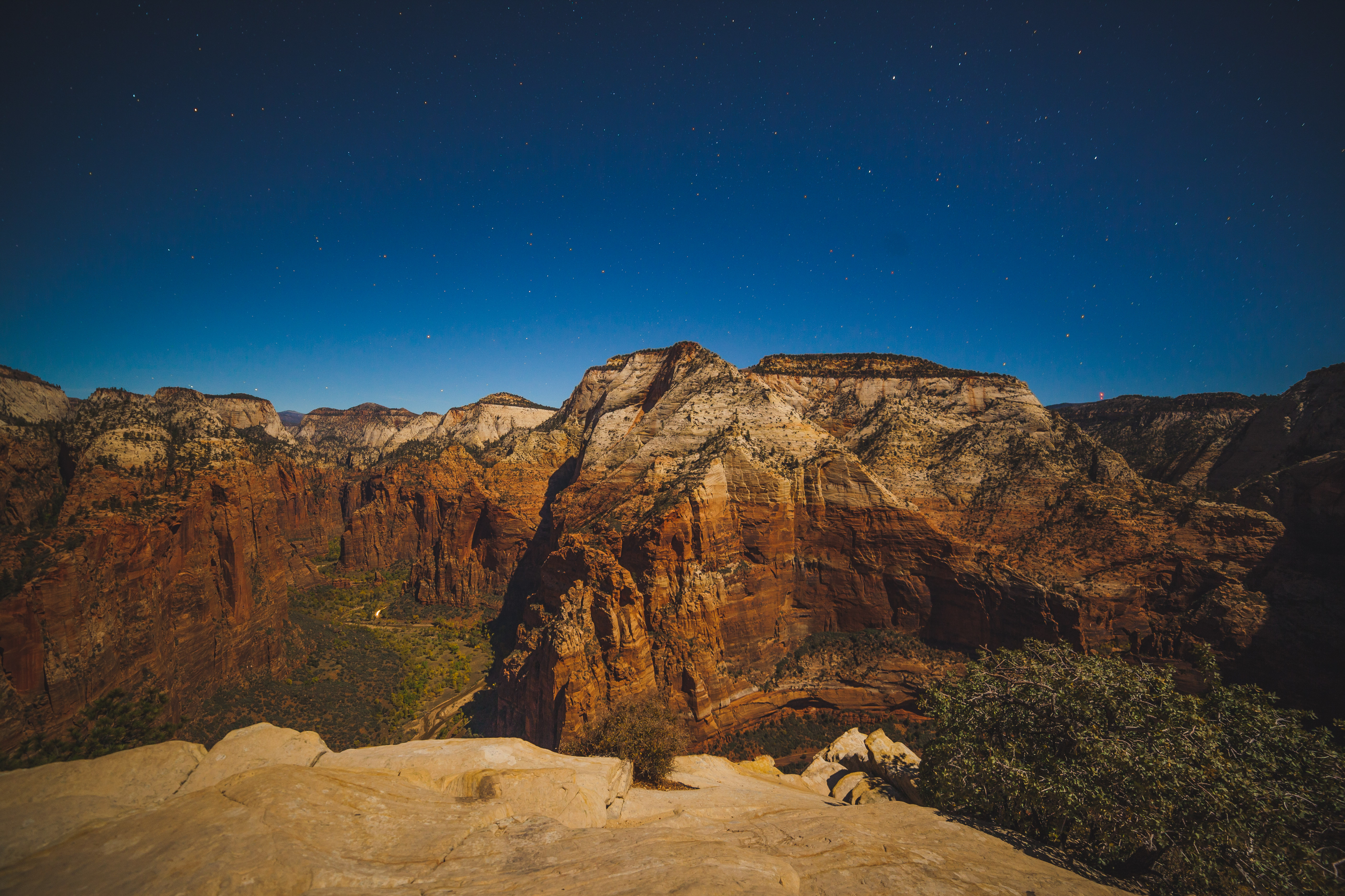 Hike Angels Landing at Night