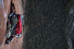 Aid Climbing Moonlight Buttress