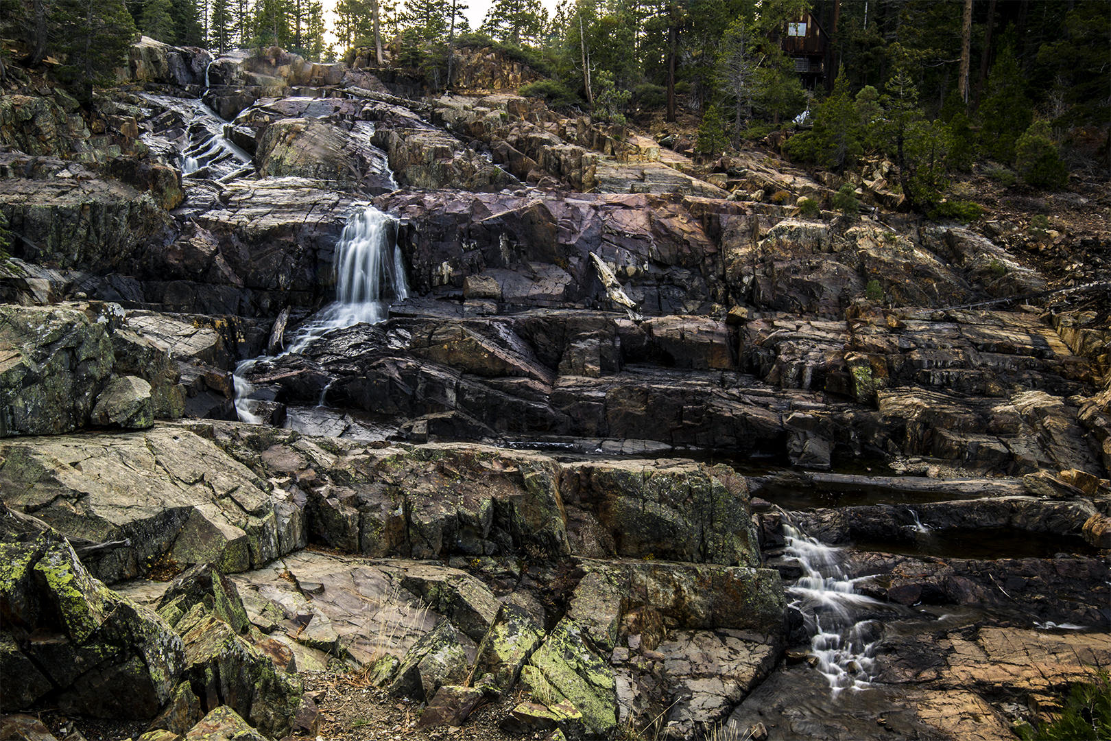 Photograph Fallen Leaf Lake's Cascading Falls