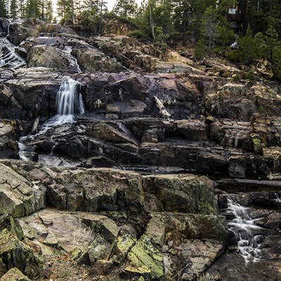 Photograph Fallen Leaf Lake's Cascading Falls