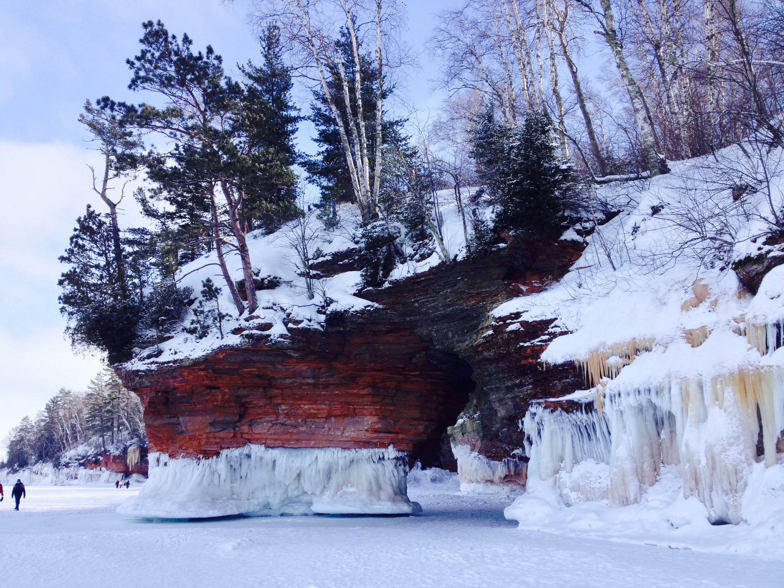 Hike the Lake Superior Ice Caves 