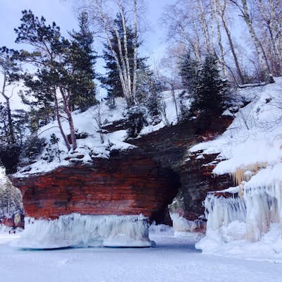 Hike the Lake Superior Ice Caves 