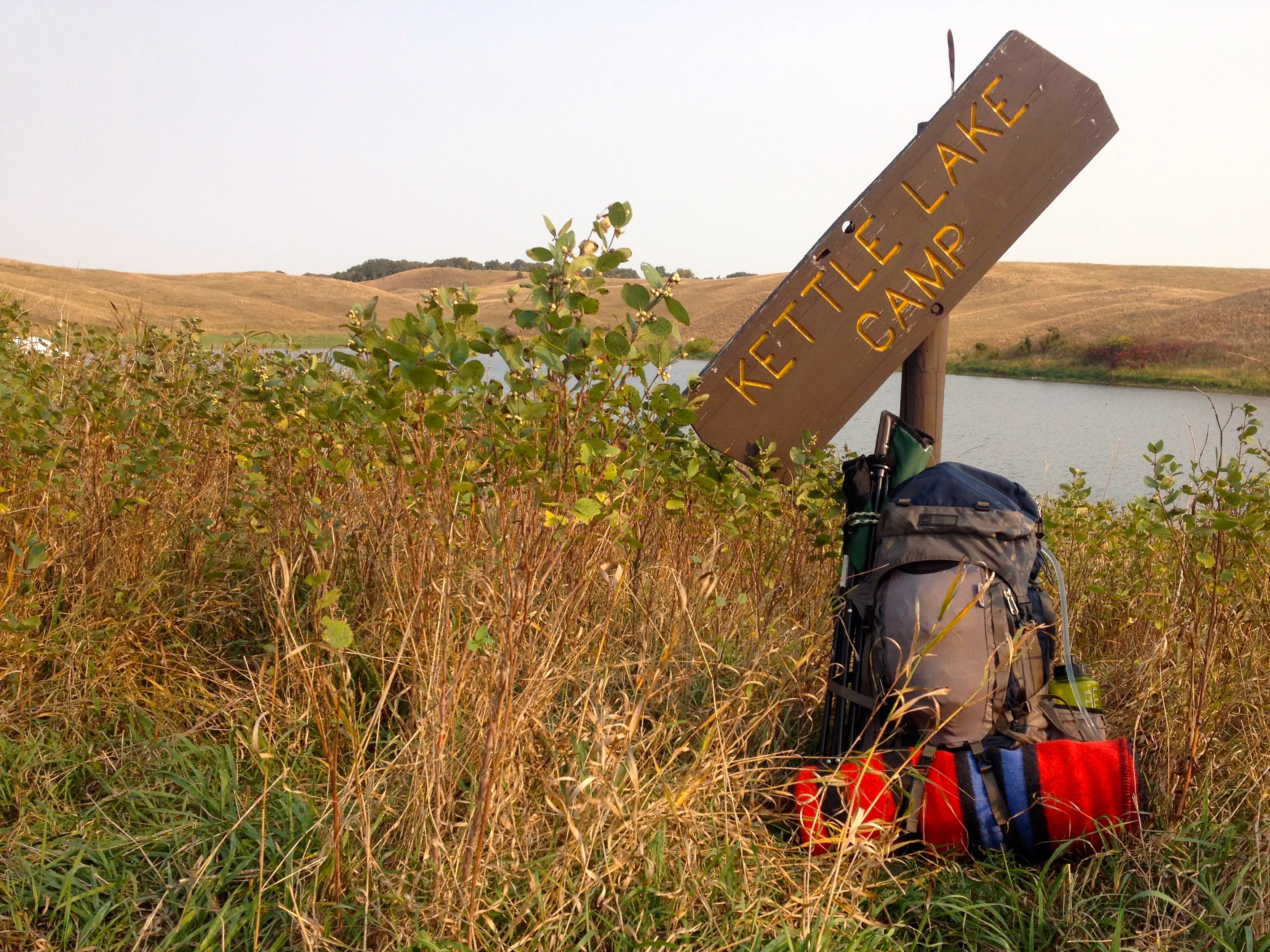 Backcountry Camp at Glacial Lakes SP