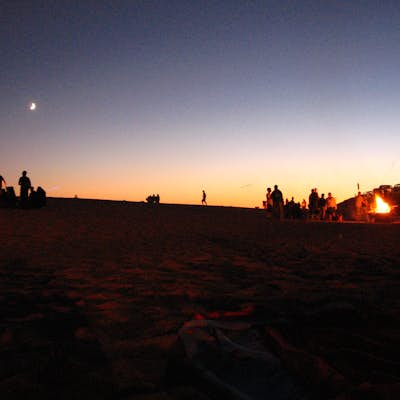 A Beach Bonfire in Santa Cruz at Twin Lakes SB