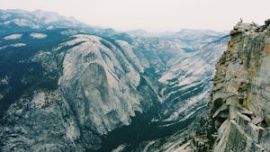 Little Yosemite Valley Campsite and Half Dome 