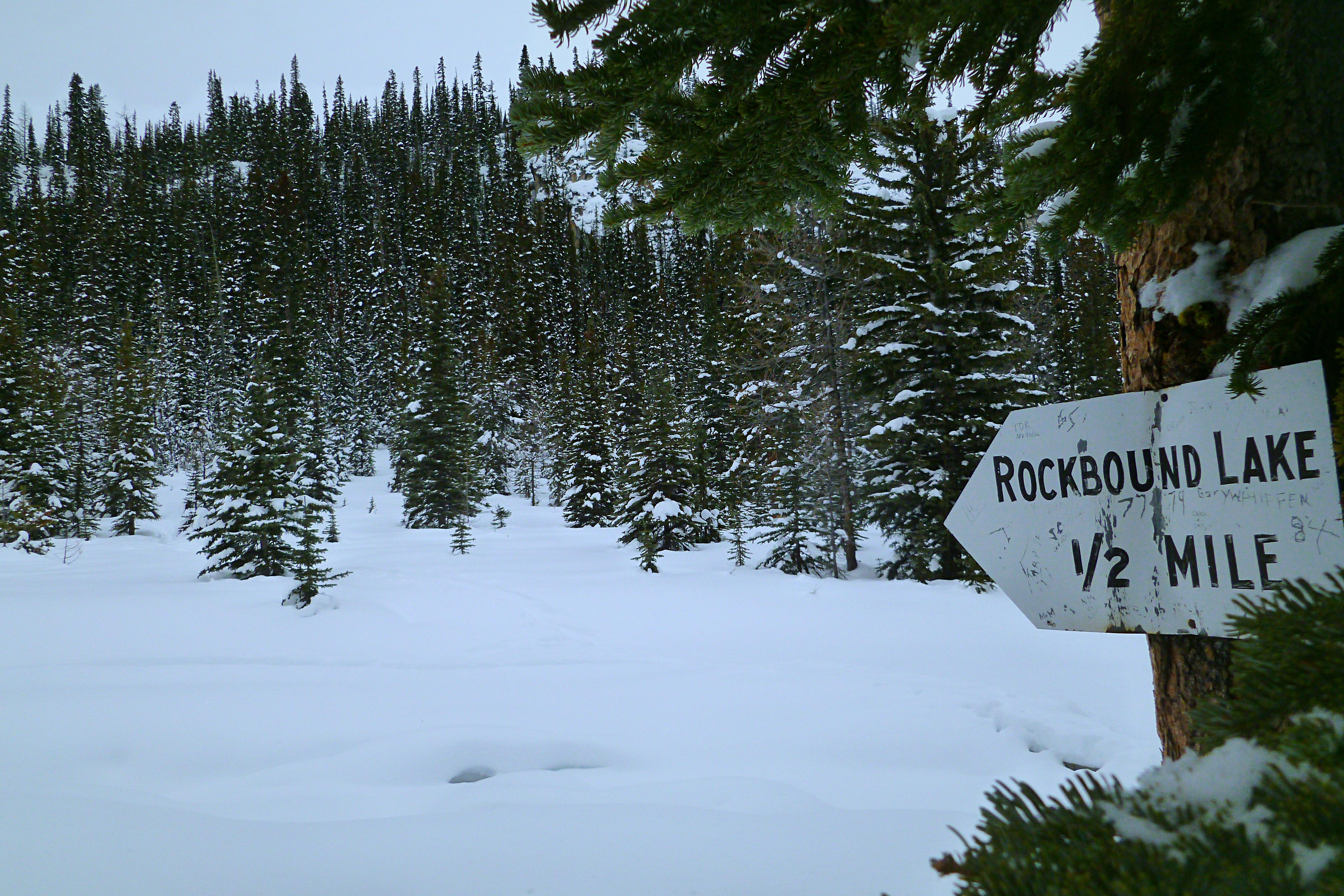 Snowshoe to Rockbound Lake
