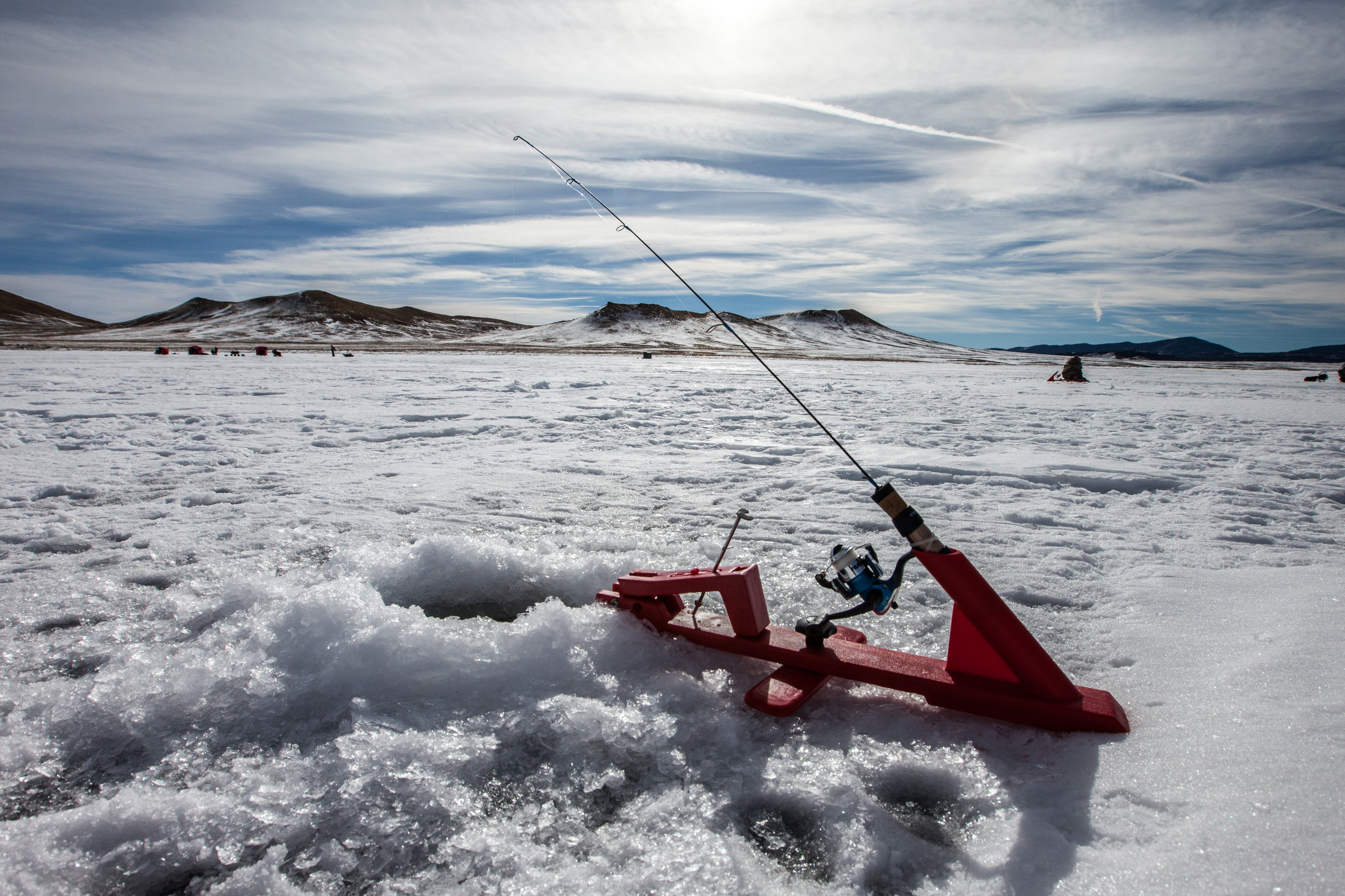 Ice Fishing Antero Reservoir 