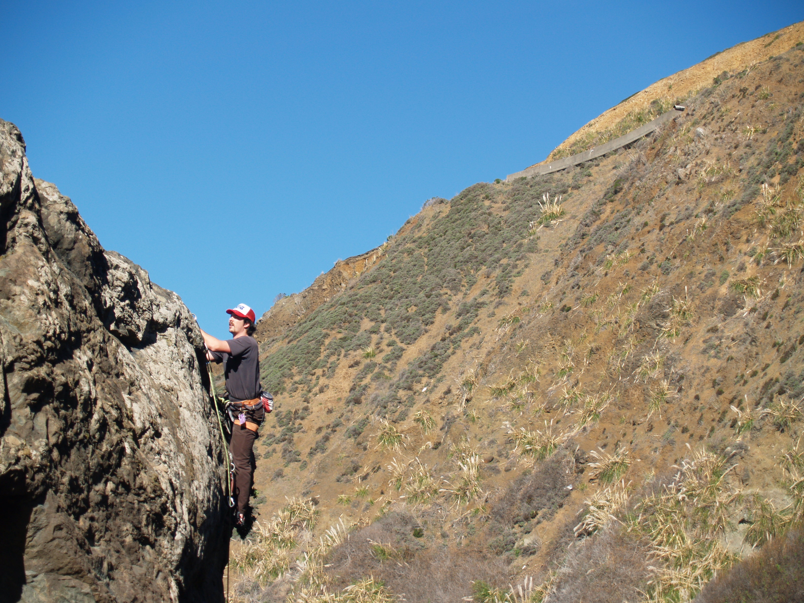 Rock Climbing Mickey's Beach