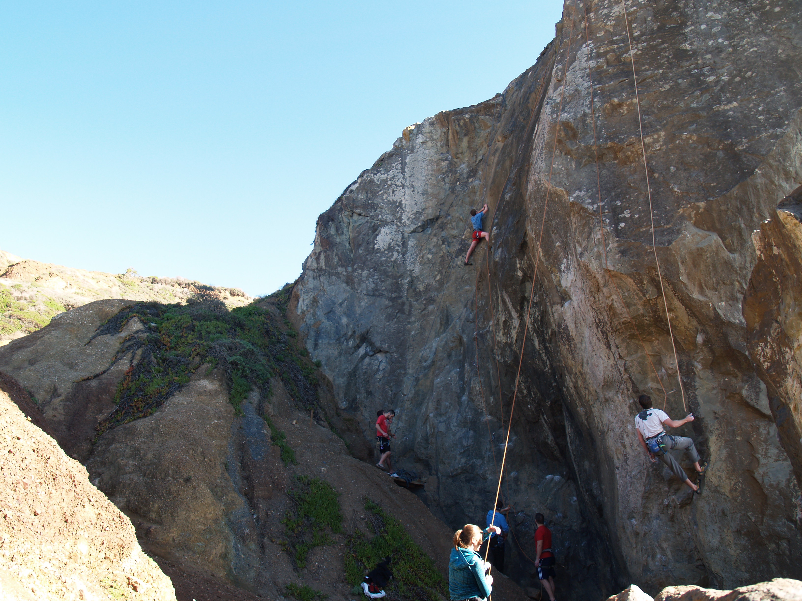 Rock Climbing Mickey's Beach