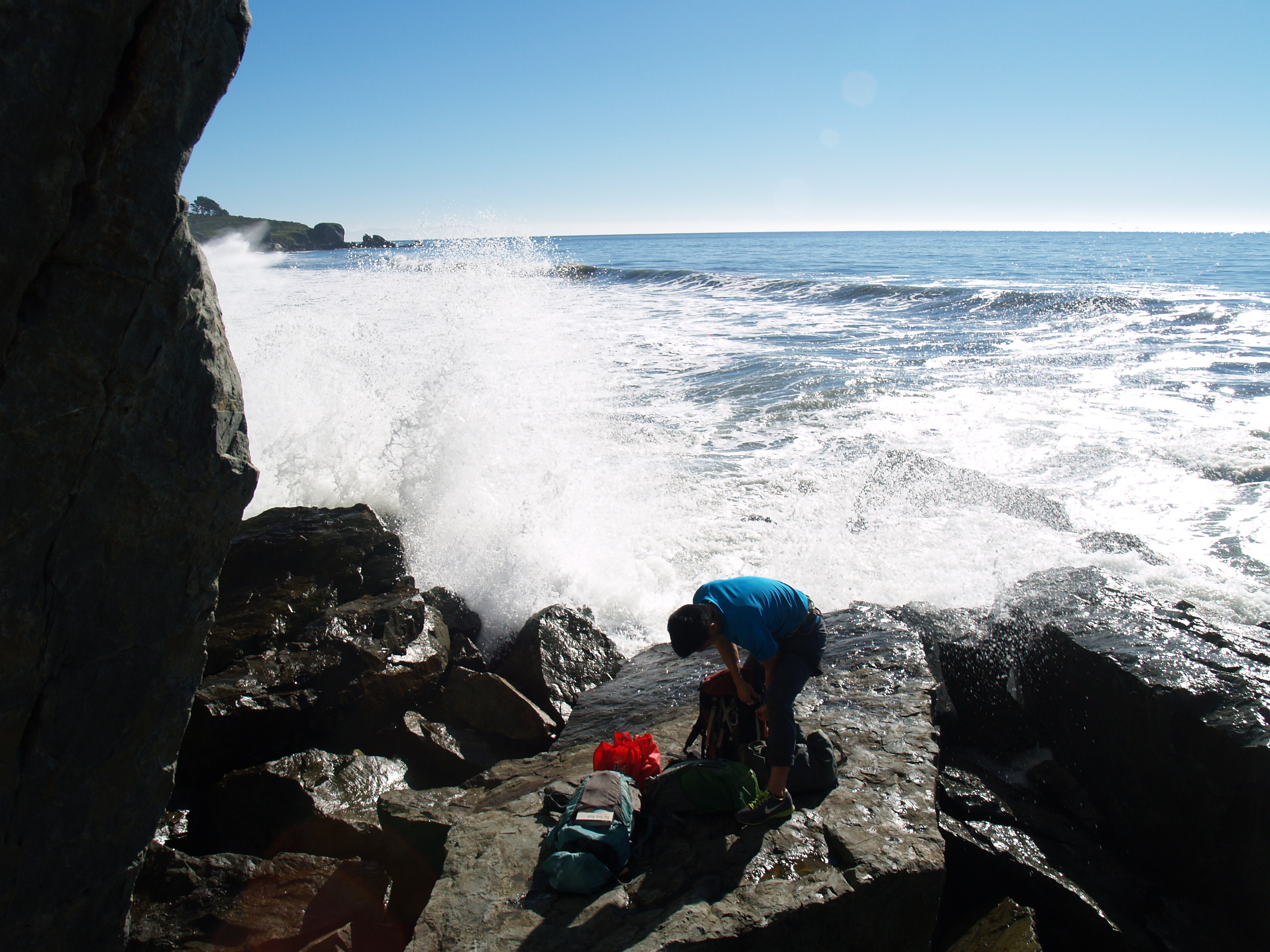 Rock Climbing Mickey's Beach