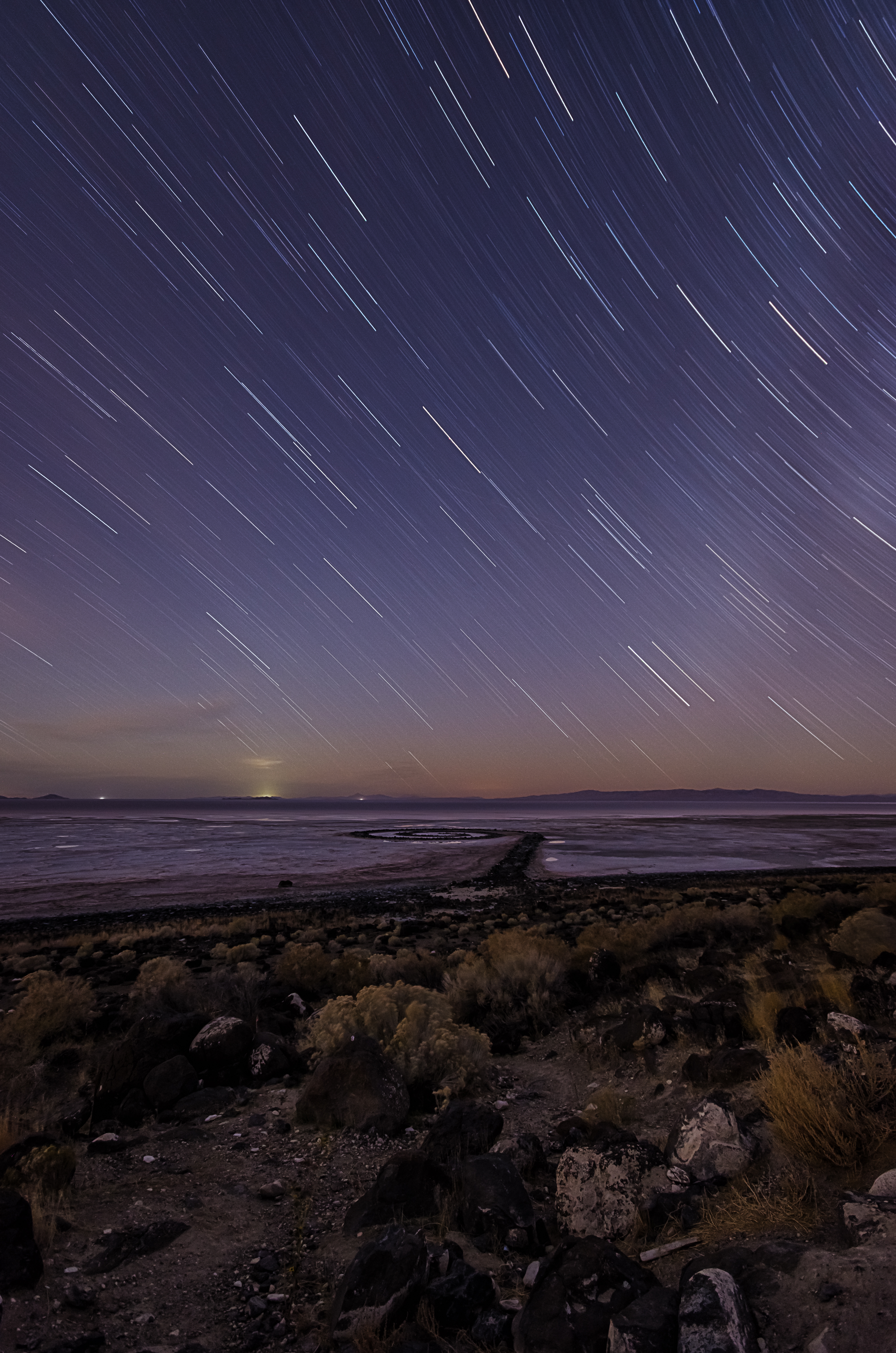 Camp by the Spiral Jetty