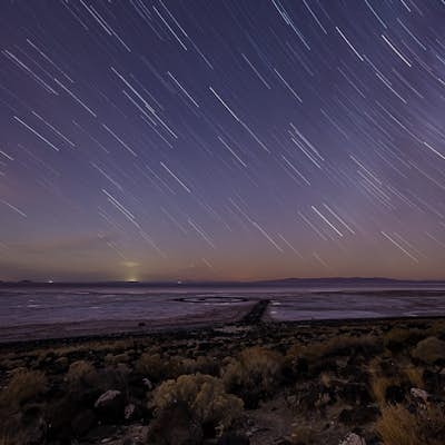 Camp by the Spiral Jetty