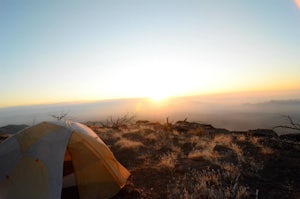 Camp on an Isolated Mesa