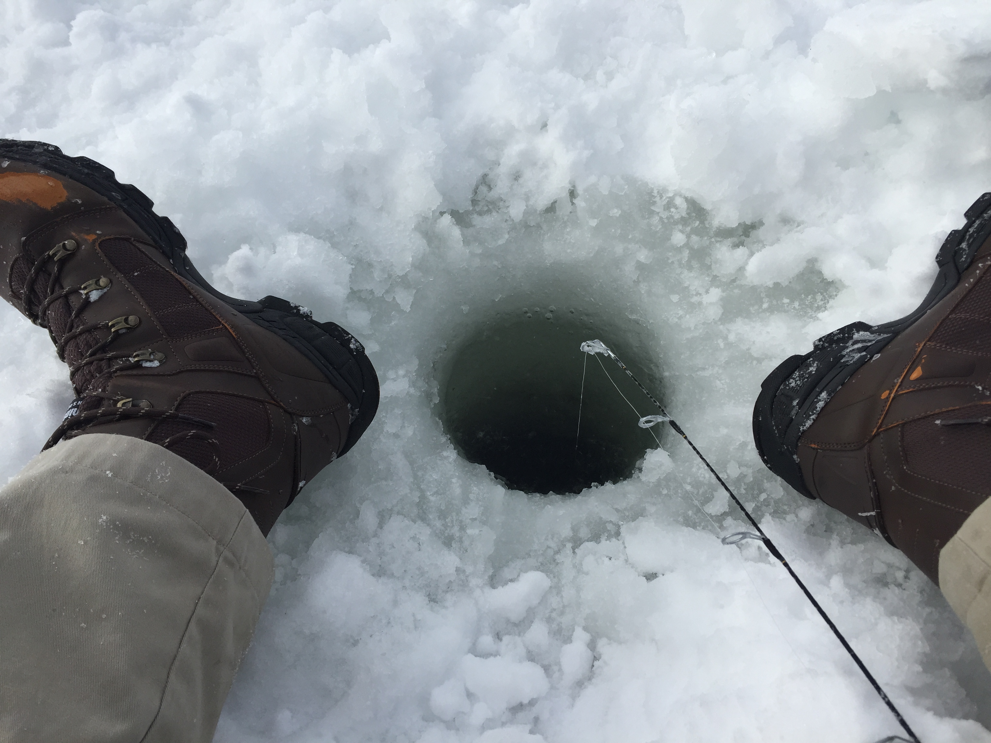 Ice Fishing Hebgen Lake