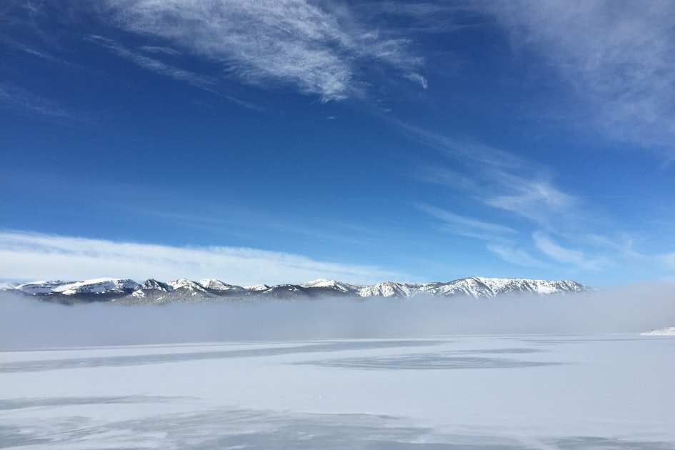 Ice Fishing Hebgen Lake, West Yellowstone, Montana