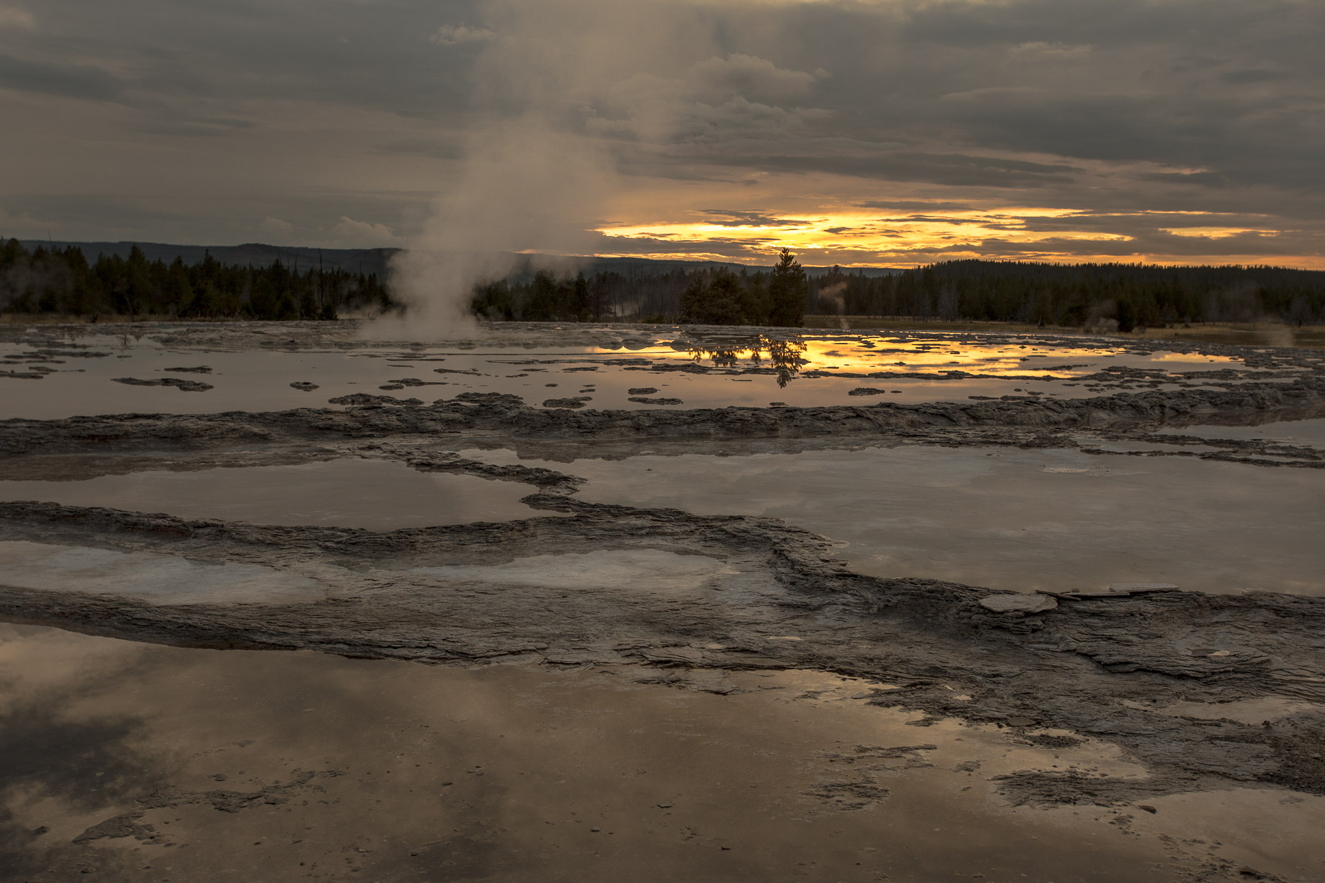 Drive The Firehole Lake Loop