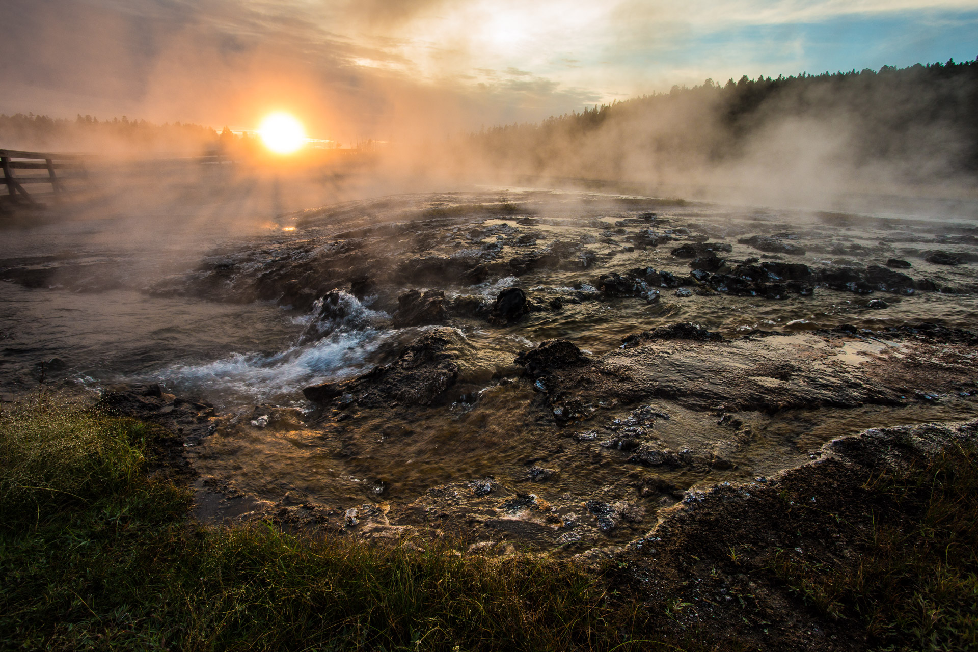 Drive The Firehole Lake Loop