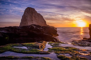Photographing the Sunset at Panther Beach