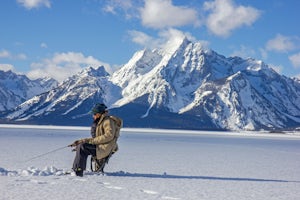 Ice Fishing on Jackson Lake