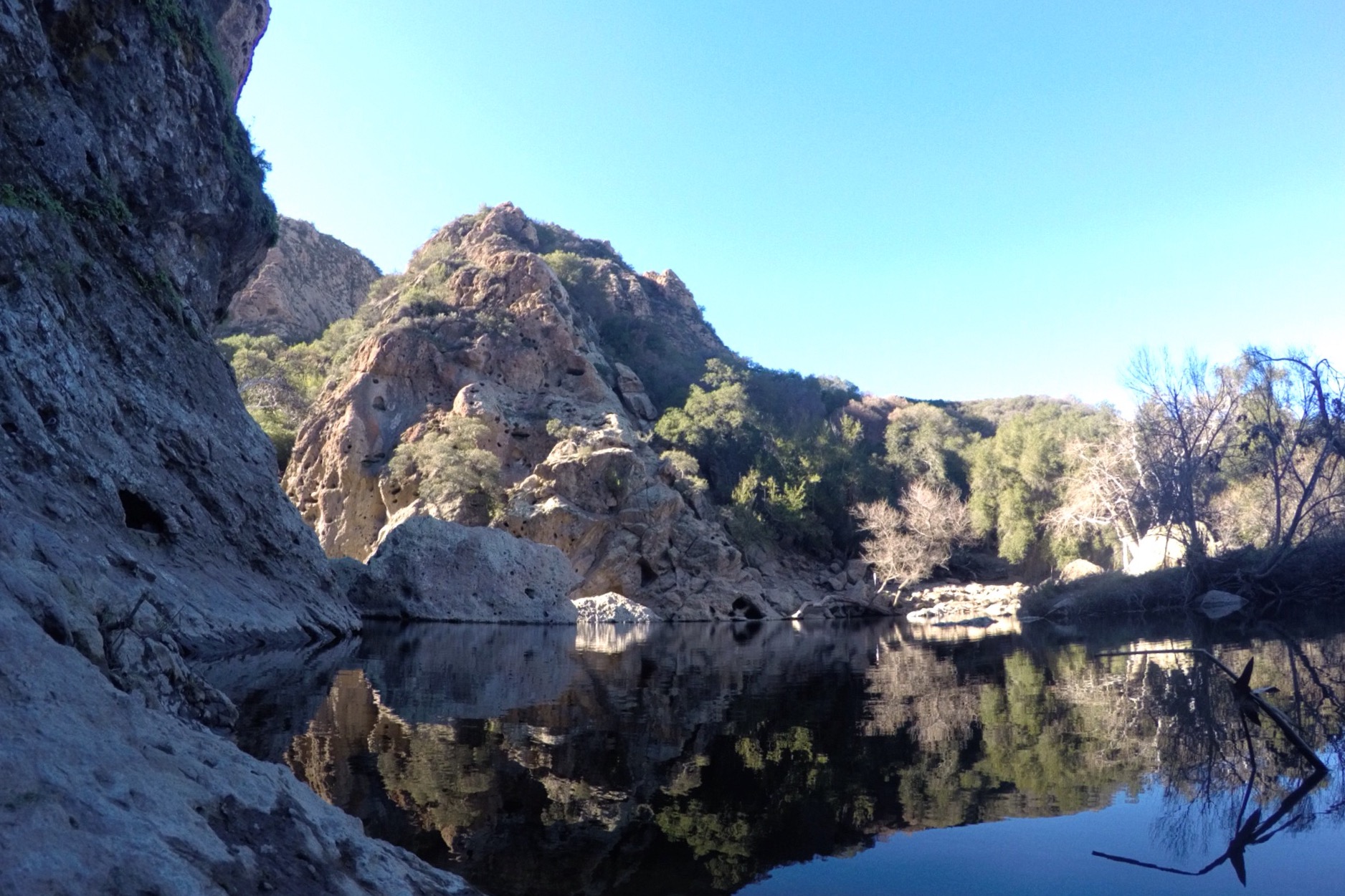 Rock Climbing in Malibu Creek