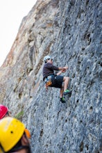 Climbing at Grassi Lakes